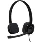Logitech Stereo H151 Kablet Høretelefoner Sort Logitech Stereo H151 Kablet Høretelefoner Sort